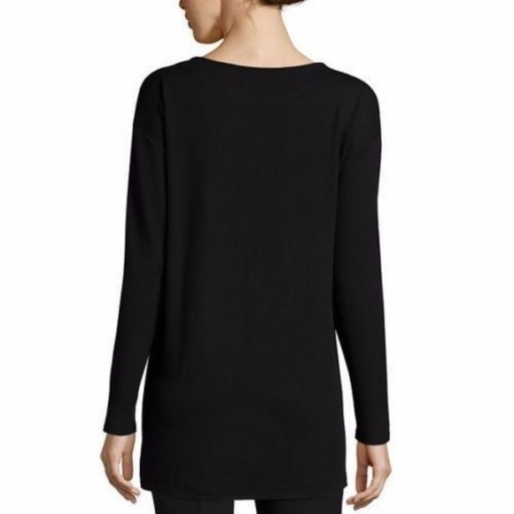 Long-Sleeve Drop-Shoulder Tunic - Picture 2 of 2